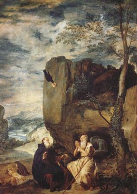Diego Velazquez Saint Antoine abbe et Saint Paul ermite (df02) Sweden oil painting art